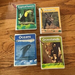 Animal Classifying Cards - 4 Set - Tropical Forests, Deserts, Oceans, Grasslands